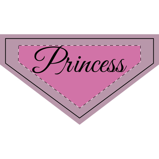 "Princess" PINK Clip-on Pet Bandana