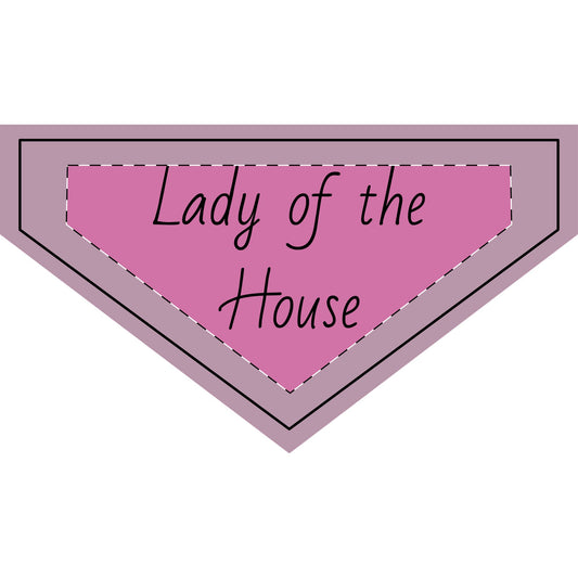 "Lady" PINK Clip-on Pet Bandana