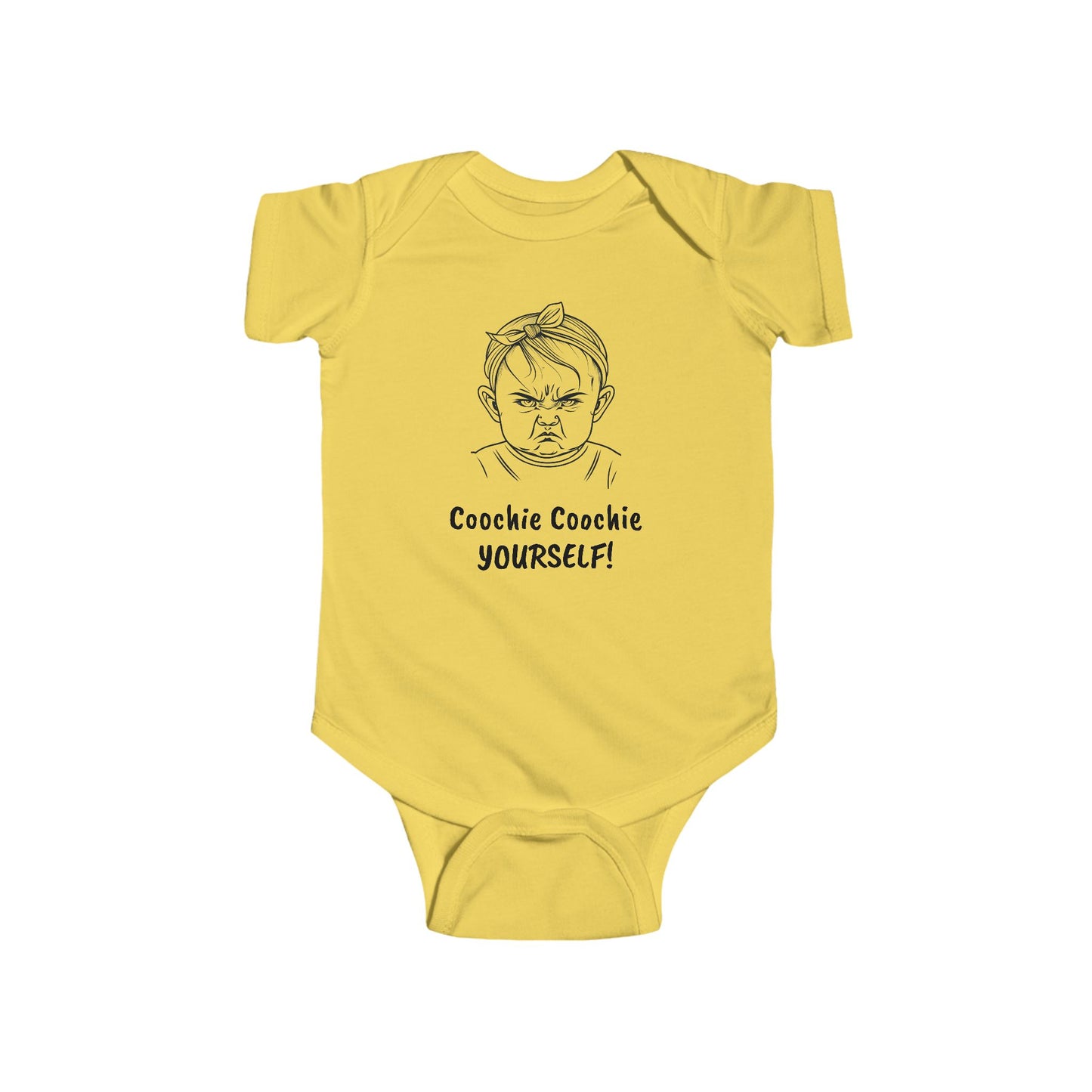 "Coochie" GIRL Infant Fine Jersey Bodysuit