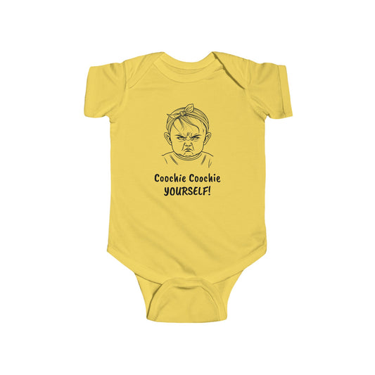 "Coochie" GIRL Infant Fine Jersey Bodysuit