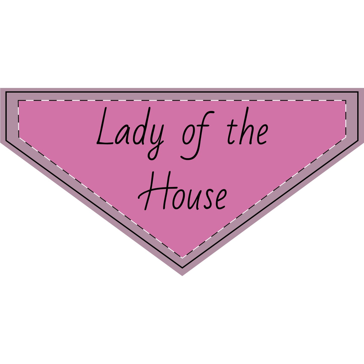 "Lady" PINK Clip-on Pet Bandana